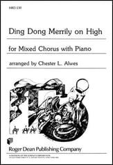 Ding Dong Merrily on High SATB choral sheet music cover